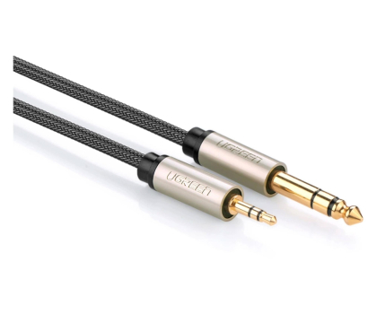Kabel i złączka UGREEN AV127 Kabel jack 3.5 mm do TRS - 5m 	AV127szary